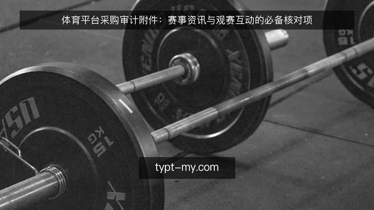 体育平台采购审计附件:赛事资讯与观赛互动的必备核对项