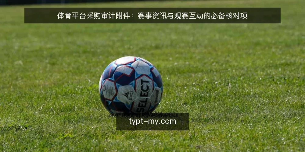 体育平台采购审计附件:赛事资讯与观赛互动的必备核对项 — 为什么现在要做这份采购审计 配图